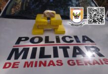 Motociclista tenta fugir de abordagem mas acaba preso com 5 barras de maconha na MGC-354 em Lagamar