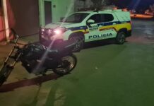Polícia Militar apreende menores com motocicleta furtada em Carmo do Paranaíba