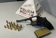 Comerciante da coronhada em cliente, atira para o alto e acaba preso em Presidente Olegário
