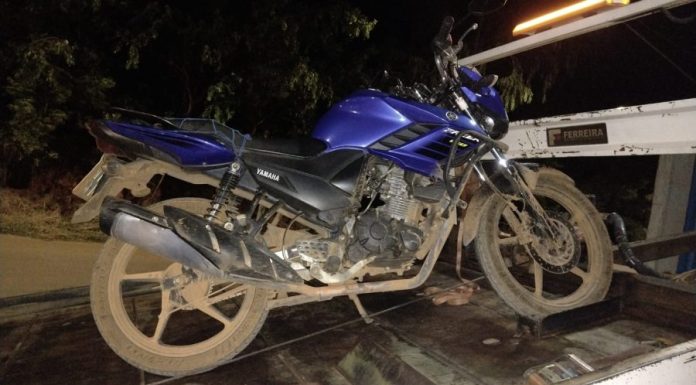 Motocicleta furtada em Patos de Minas é localizada pela Polícia Militar em Carmo do Paranaíba