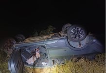 Pai e filho ficam feridos após acidente na BR-352 em Carmo do Paranaíba