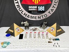 Policia Militar prende jovem por tráfico de drogas e posse de arma no bairro Enéas em Patrocínio