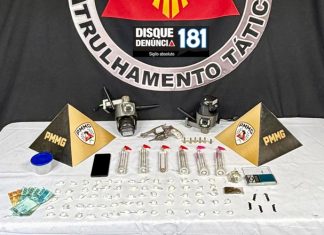 Policia Militar prende jovem por tráfico de drogas e posse de arma no bairro Enéas em Patrocínio