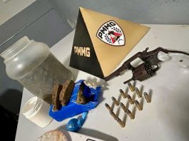 Homem é preso com arma e drogas em residência em Patos de Minas
