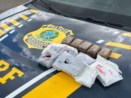 Policia Rodoviária Federal apreende drogas incomuns e de alto valor em ônibus na BR 365 em Patos de Minas