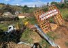 Caminhão-prancha com maquinários perde freio na MGC354 e atinge outros seis veículos na MGC-354em Patos de Minas