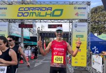 Atleta de Carmo do Paranaíba vence meia maratona da Corrida do Milho em Patos de Minas