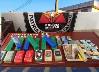 Polícia Militar apreende quase 8 quilos de crack e mais de 17 quilos de maconha em Araxá