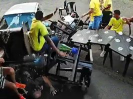 Adolescente perde controle de carro e atropela grupo de pessoas antes de jogo da Seleção em Patrocínio