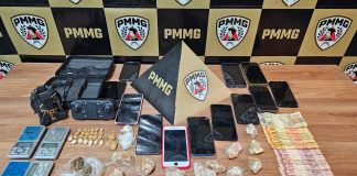 Operação da Polícia Militar fecha pontos de tráfico e apreende grande quantidade de drogas em São Gotardo