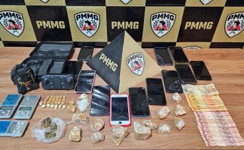 Operação da Polícia Militar fecha pontos de tráfico e apreende grande quantidade de drogas em São Gotardo