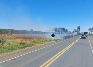 Alarme falso para suposto incêndio em caminhão mobiliza Corpo de Bombeiros na BR-354, proximo a Carmo do Paranaíba